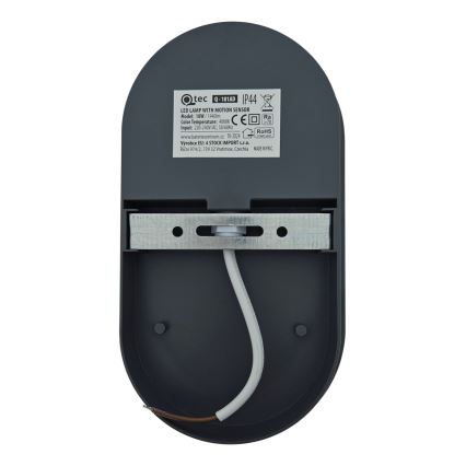 LED välisseinale kinnitatav seinavalgusti liikumisanduriga LED/18W/230V IP44 antratsiit