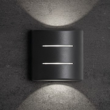 LED välisseinale paigaldatav seinavalgusti REFAZI LED/6W/230V IP54 antratsiit
