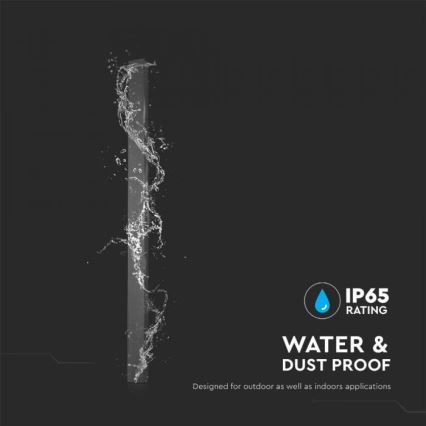LED-välisseinavalgusti 10W/230V 3000K IP65 51 cm antratsiit