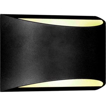 LED-välisseinavalgusti, 9 W, 230 V, 4000 K, IP54, must