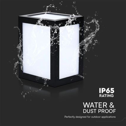 LED välisseinavalgusti LED/12W/230V 3000K IP65 must