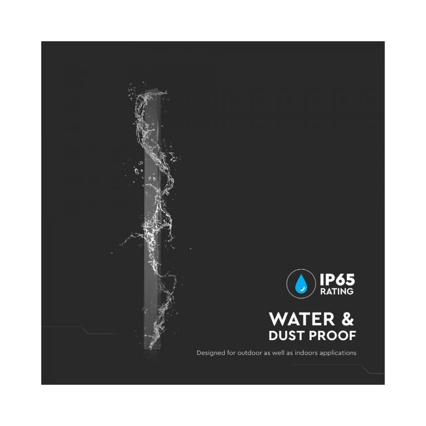 LED-välisseinavalgusti LED/16W/230V 3000K IP65 101 cm antratsiit