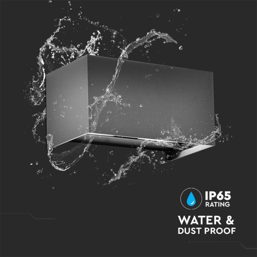 LED välisseinavalgusti LED/24W/230V 3000K IP65 antratsiit