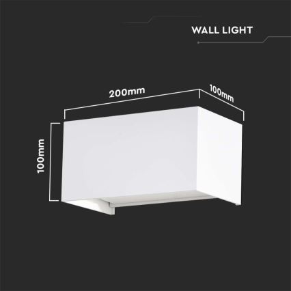 LED välisseinavalgusti LED/24W/230V 3000K IP65 valge