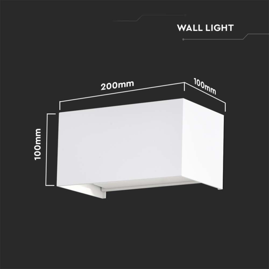 LED välisseinavalgusti LED/24W/230V 4000K IP65 valge