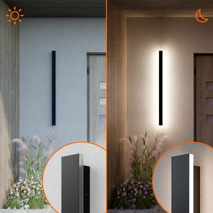 LED Välisseinavalgusti LED/30W/230V 100 cm IP65 must