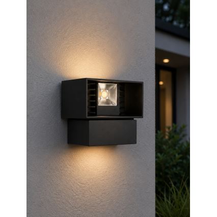 LED välisseinavalgusti LED/6W/230V IP54 must
