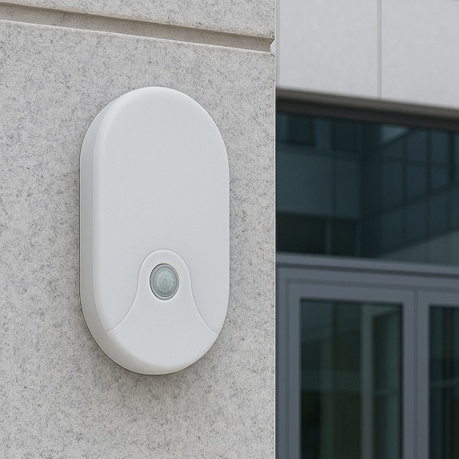 LED-välisseinavalgusti liikumisanduriga, 18 W, 230 V, IP44, valge