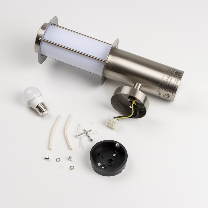 LED-välisseinavalgusti liikumisanduriga 1xE27/4,9W/230V IP44 mattkroom