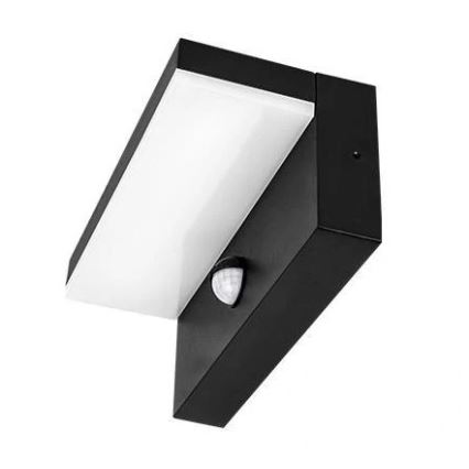 LED välisseinavalgusti liikumisanduriga HESTIO LED/9W/230V 4000K IP44 must