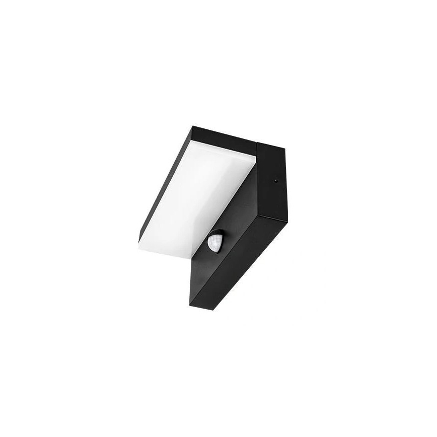 LED välisseinavalgusti liikumisanduriga HESTIO LED/9W/230V 4000K IP44 must