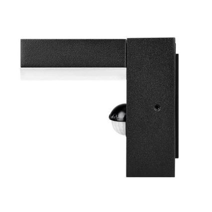 LED välisseinavalgusti liikumisanduriga HESTIO LED/9W/230V 4000K IP44 must
