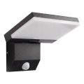 LED välisseinavalgusti liikumisanduriga LED/18W/230V IP44 must