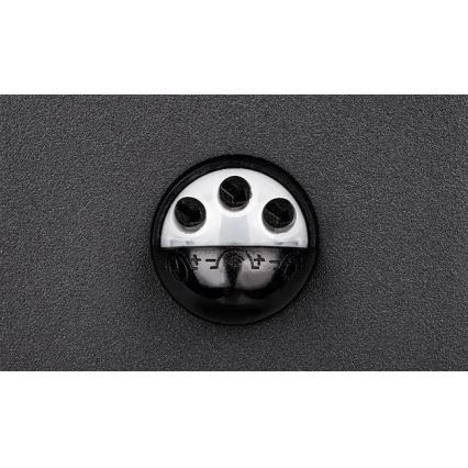 LED välisseinavalgusti liikumisanduriga LED/9W/230V 4000K IP44 must