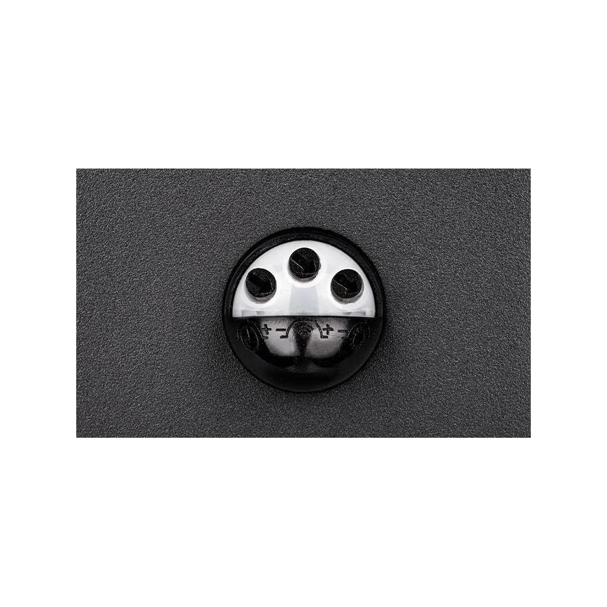 LED välisseinavalgusti liikumisanduriga LED/9W/230V 4000K IP44 must