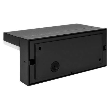 LED välisseinavalgusti liikumisanduriga LED/9W/230V 4000K IP44 must