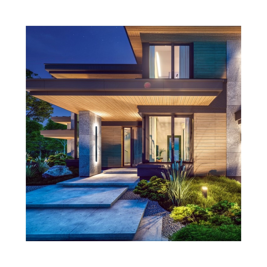 LED välisseinavalgusti MIRANA LED/25W/230V 4000K IP44 120 cm must