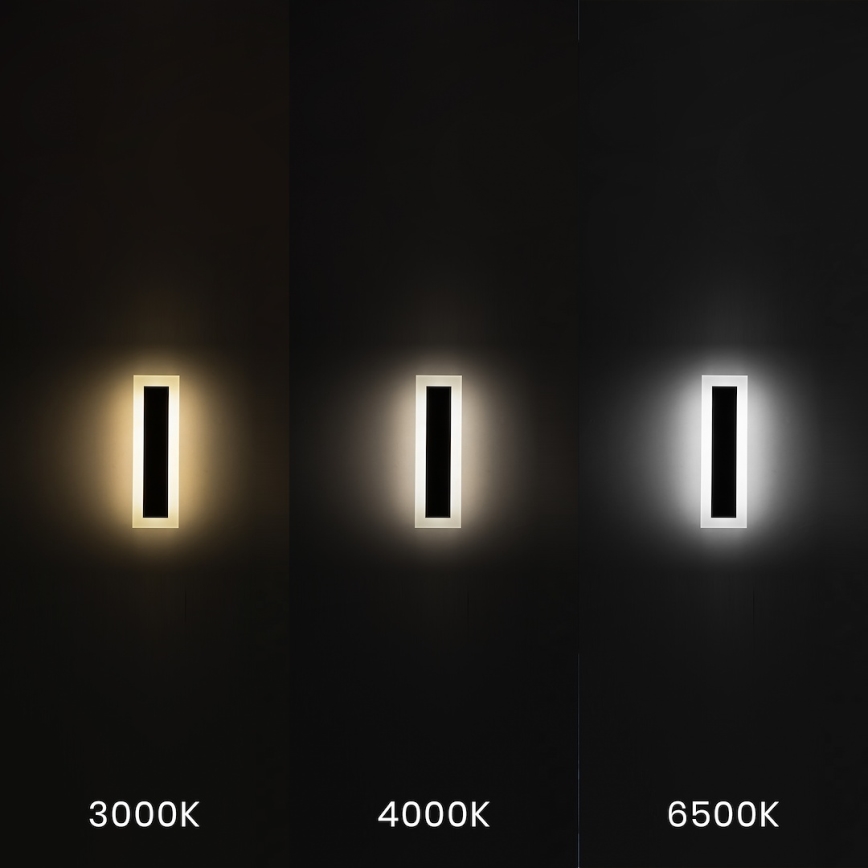 LED Välisseinavalgusti WOW LED/10W/230V 3000/4000/6500K 30 cm IP54 must