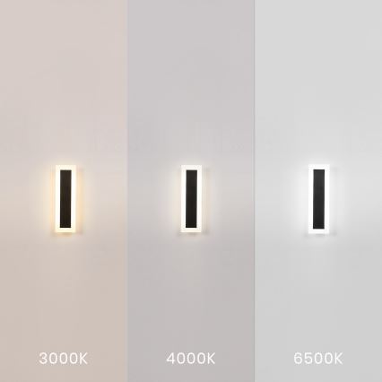 LED Välisseinavalgusti WOW LED/10W/230V 3000/4000/6500K 30 cm IP54 must