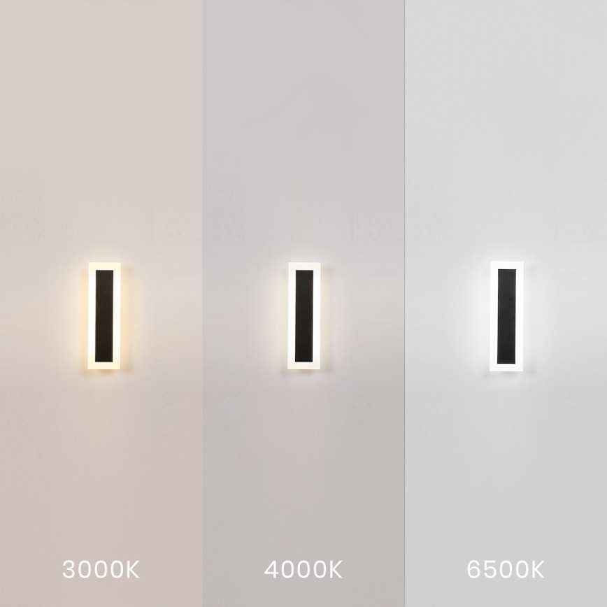 LED Välisseinavalgusti WOW LED/10W/230V 3000/4000/6500K 30 cm IP54 must