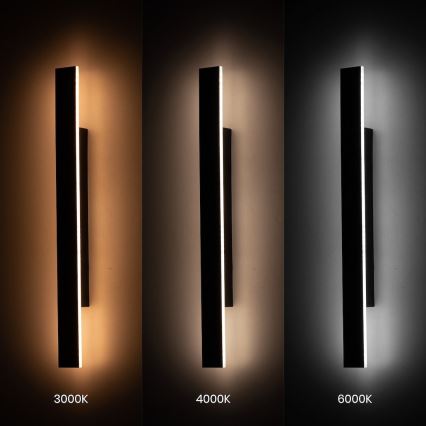 LED välisseinavalgusti WOW LED/11W/230V 3000/4000/6000K 60 cm IP54 must