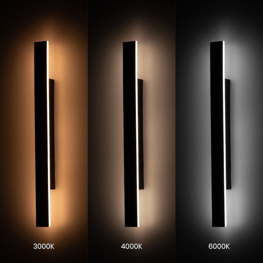 LED välisseinavalgusti WOW LED/11W/230V 3000/4000/6000K 60 cm IP54 must