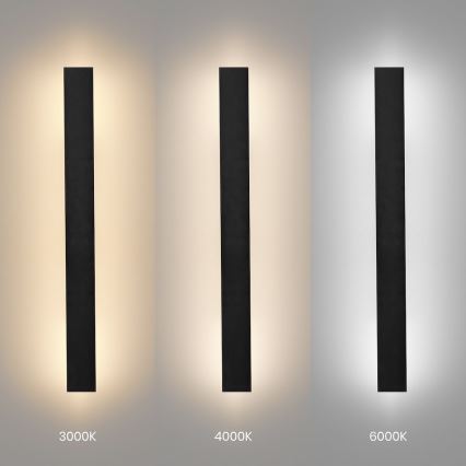 LED välisseinavalgusti WOW LED/11W/230V 3000/4000/6000K 60 cm IP54 must