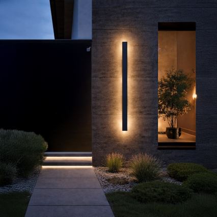 LED välisseinavalgusti WOW LED/20W/230V 3000/4000/6000K 120 cm IP54 must