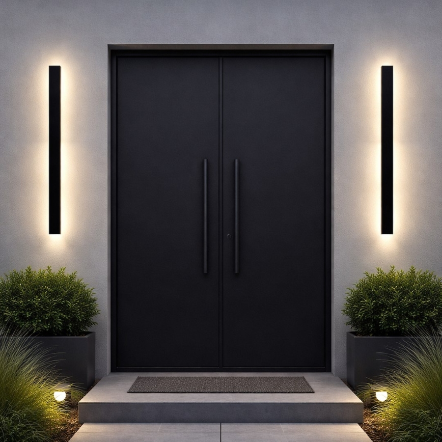 LED välisseinavalgusti WOW LED/20W/230V 3000/4000/6000K 120 cm IP54 must