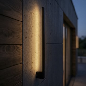 LED välisseinavalgusti YALTE, 11 W, 230 V, 3000/4000/6500 K, 81,5 cm, IP54, must