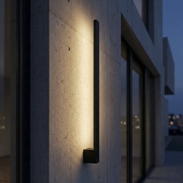 LED välisseinavalgusti YALTE LED/9W/230V 3000/4000/6500K 61,5 cm IP54 must
