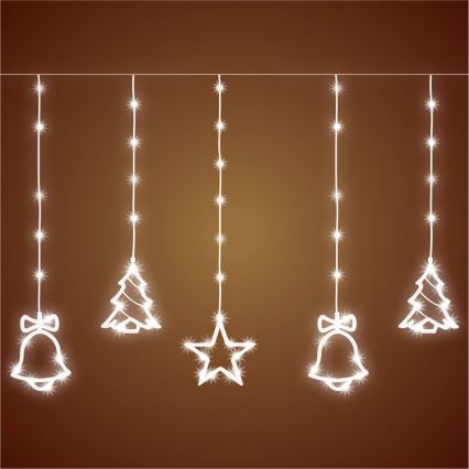 LED välistingimuste valgusketi 186 LED, 7 m, IP44, külm valge