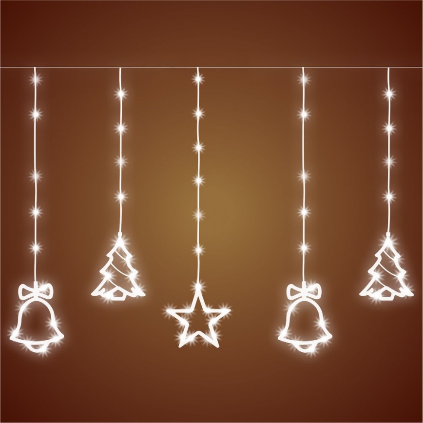 LED välistingimuste valgusketi 186 LED, 7 m, IP44, külm valge