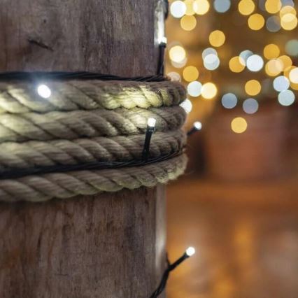 LED välistingimuste valguskett 50xLED/5m IP44 külmvalge