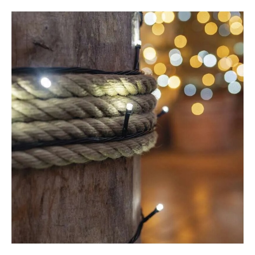 LED välistingimuste valguskett 50xLED/5m IP44 külmvalge