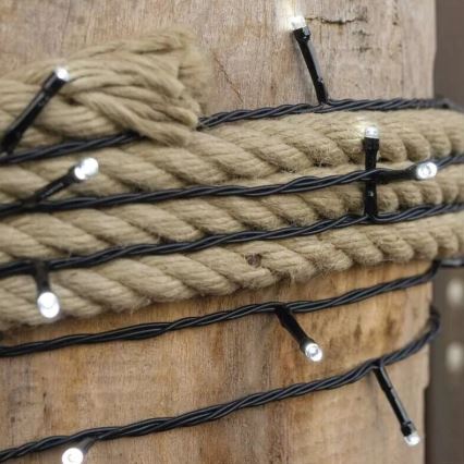 LED välistingimuste valguskett 50xLED/5m IP44 külmvalge