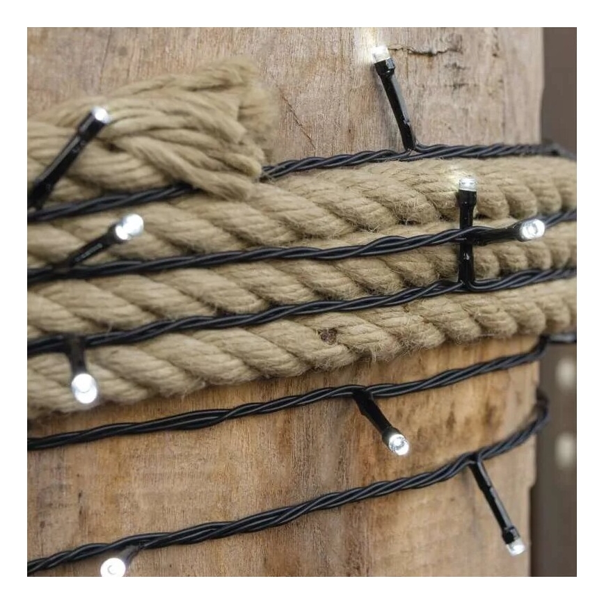 LED välistingimuste valguskett 50xLED/5m IP44 külmvalge