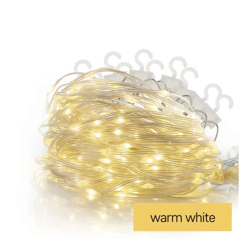 LED välistingimuste valguskett 54xLED/8 funktsiooni 6,7x0,7m IP44 soe valge