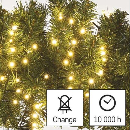 LED välistingimuste valguskett 600xLED/17m IP44, soe valge