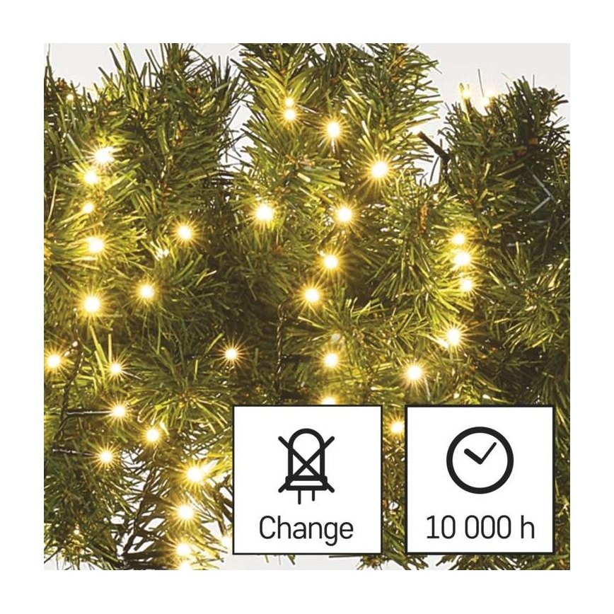LED välistingimuste valguskett 600xLED/17m IP44, soe valge