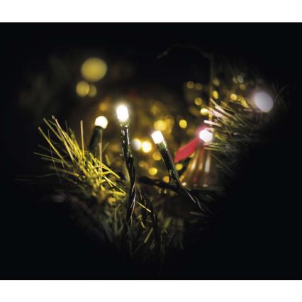 LED välistingimuste valguskett 80xLED/13m IP44 soe valge