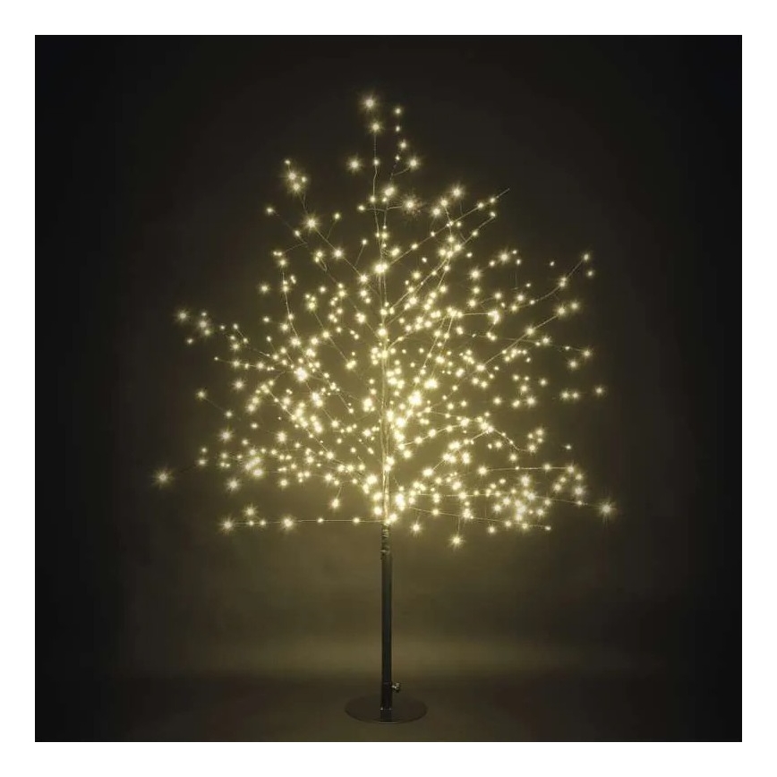 LED välistingimustele mõeldud jõulukaunistus 600xLED/3,8W/230V 120 cm soe valge IP44