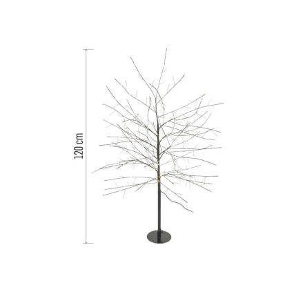 LED välistingimustele mõeldud jõulukaunistus 600xLED/3,8W/230V 120 cm soe valge IP44