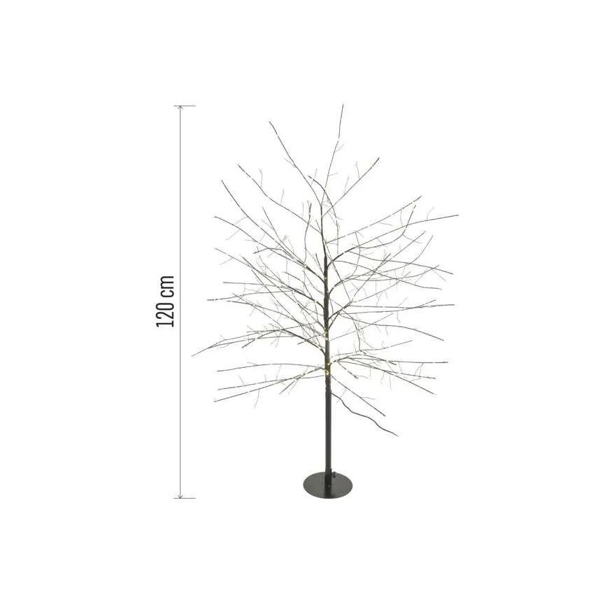LED välistingimustele mõeldud jõulukaunistus 600xLED/3,8W/230V 120 cm soe valge IP44