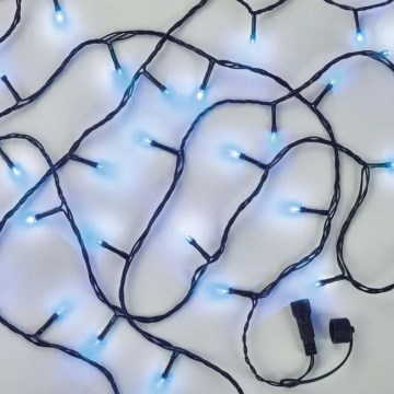 LED välistingimustes jõulukaabel 100xLED/10m IP44 sinine