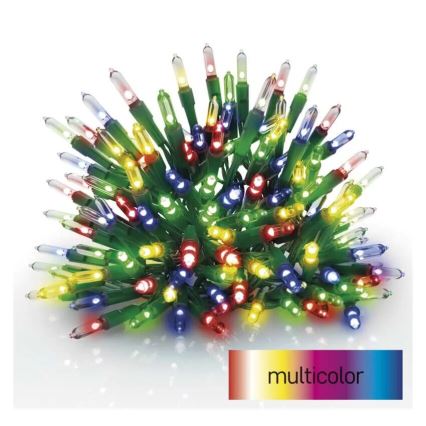 LED välistingimustes kasutamiseks mõeldud jõulutuled 150xLED/27,35m IP44 mitmevärvilised