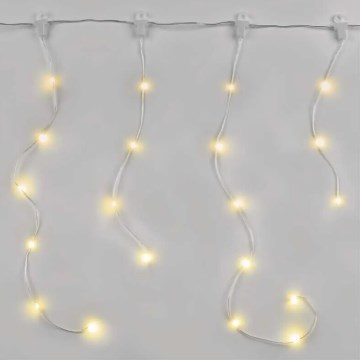 LED välistingimustes kasutatav jõulukaabel 54xLED/8 funktsiooni 6,7x0,7m IP44 soe valge