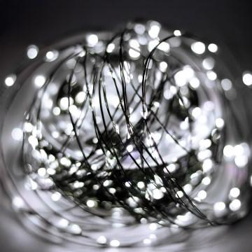 LED välistingimustes  valguskett 1500xLED/230V 8 funktsiooni 153 m IP44 külmvalge + kaugjuhtimispult