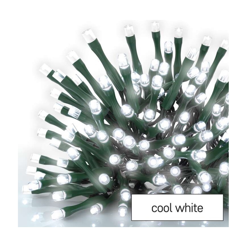 LED välisvalgusketi 80xLED/13m IP44 külmvalge