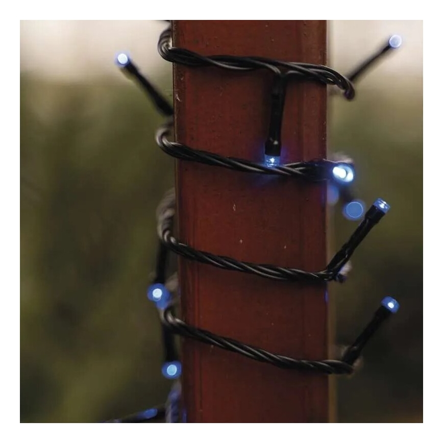 LED-välisvalguskett, 100 × LED, 10 m, IP44, sinine